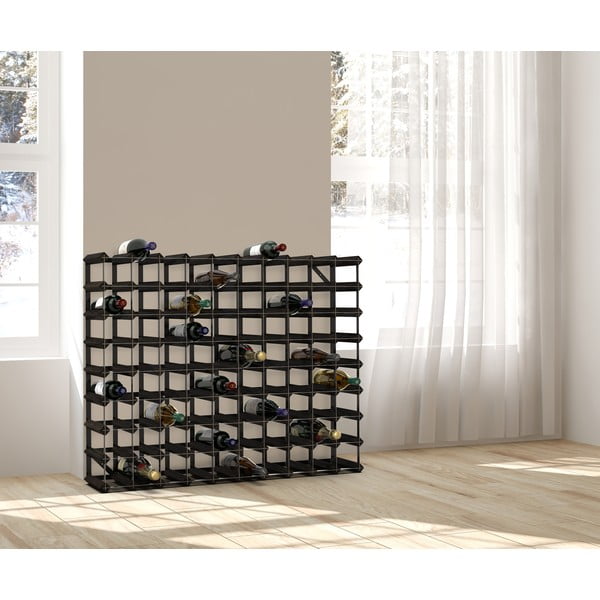 Regál na víno z jaseňového dreva na 90 fliaš - RTA-image-3