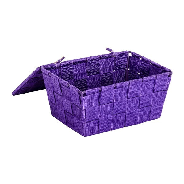 Fialový košík s vekom Wenko Adria, 14 × 19 cm-image-2