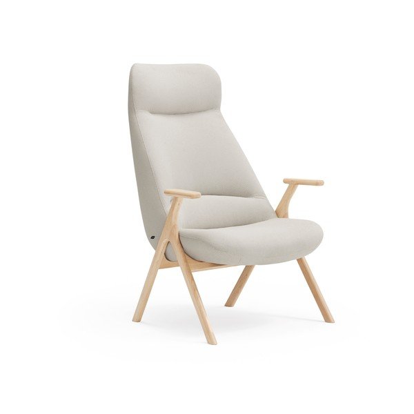 Krémové kreslo Dins – Teulat
