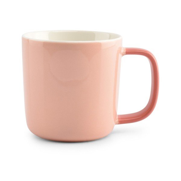 Ružový hrnček z kostného porcelánu 370 ml Mae – ONA