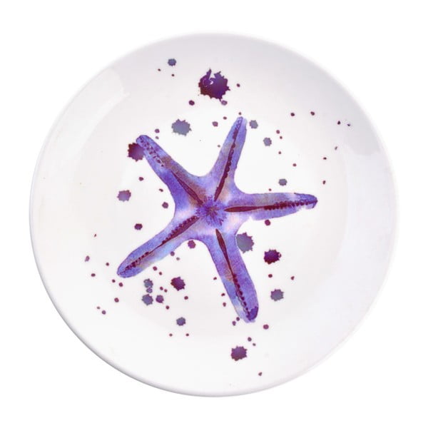 Dekoratívny keramický tanier Clayre & Eef Starfish, ⌀ 20 cm