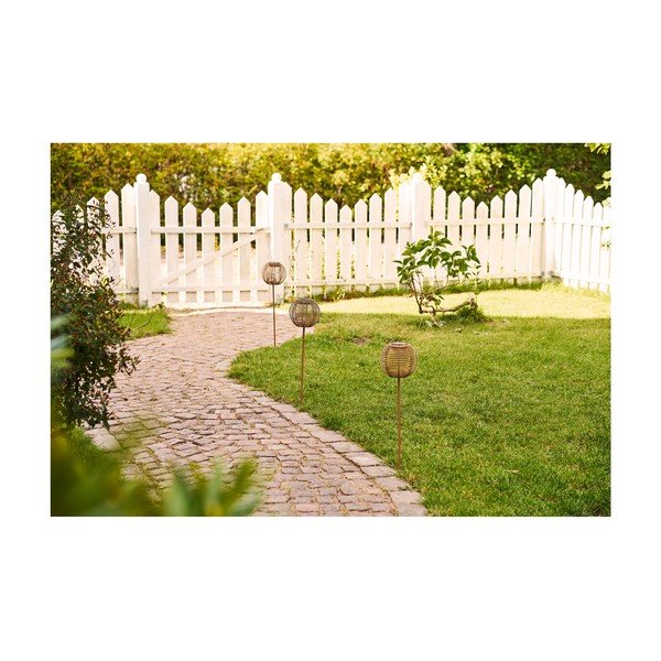 LED zapichovacie vonkajšie svietidlo so solárnym panelom ø 17 cm Carlisle – House Nordic-image-4