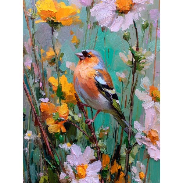 Tlačený obraz s rámom 60x80 cm Fringilla – Styler
