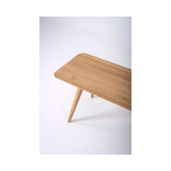 Lavica z masívneho dubového dreva Gazzda Stafa, dĺžka 140 cm-image-3