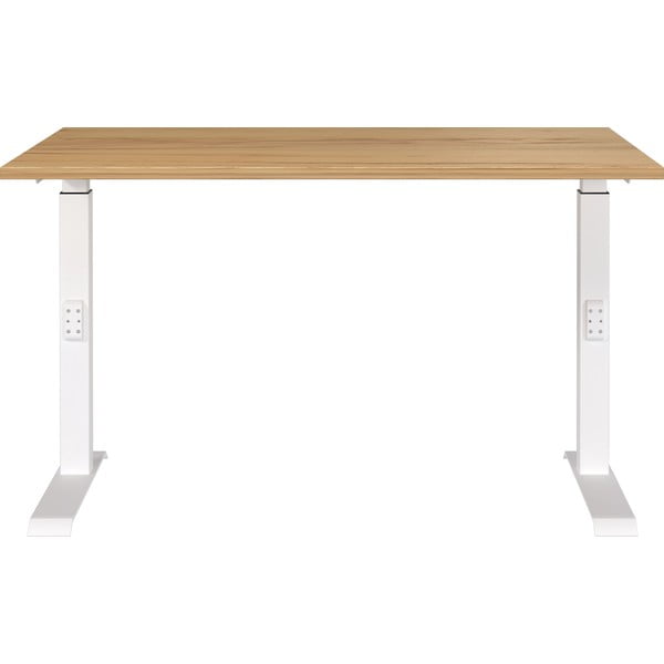 Pracovný stôl s nastaviteľnou výškou s doskou v dekore duba Downey – Germania-image-2