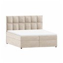 Béžová boxspring posteľ s úložným priestorom 180x200 cm Flip – Ropez