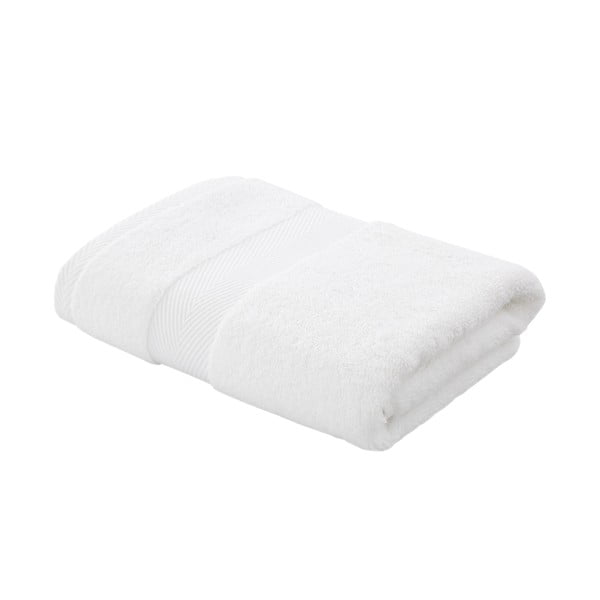 Biely bavlnený uterák s prímesou hodvábu 50x90 cm - Bianca