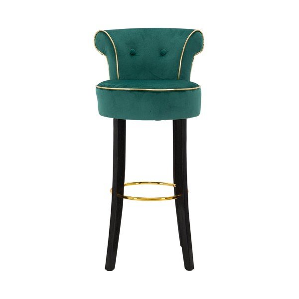 Krémová zamatová barová stolička 96 cm Luxy – Mauro Ferretti-image-1