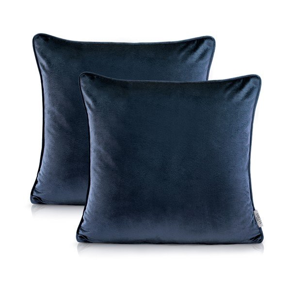 Sada 2 obliečok na vankúše AmeliaHome Nancy Darkblue, 45 x 45 cm-image-2