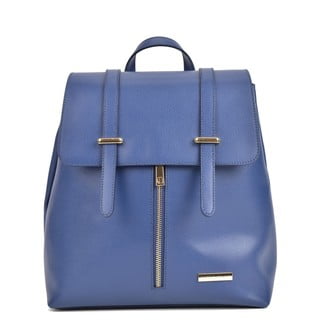 Modrý kožený batoh Sofia Cardoni Angelica