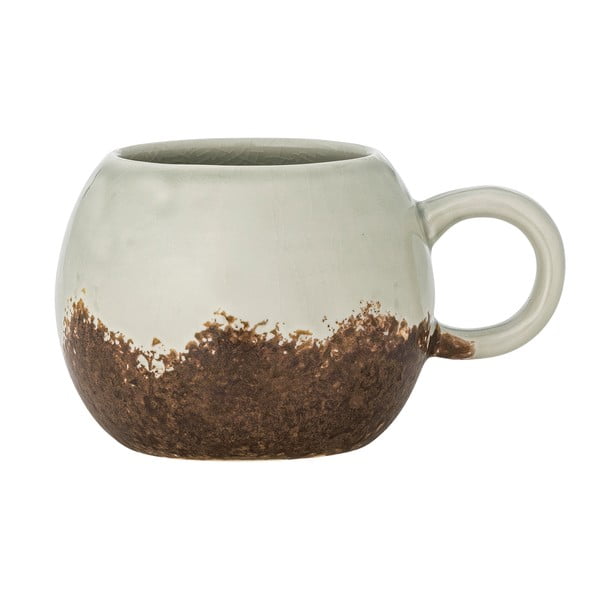 Hnedý/krémový hrnček z kameniny 410 ml Paula – Bloomingville