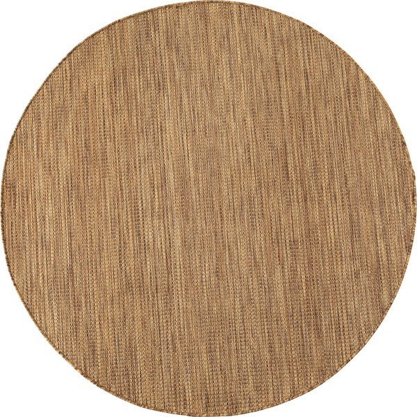 Hnedý okrúhly vnútorný a vonkajší koberec ø 120 cm Mira 1450 – Ayyildiz Carpets