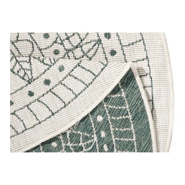 Zelený vonkajší koberec NORTHRUGS Porto, ø 200 cm-image-3