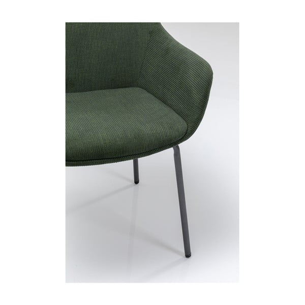 Set 2 zelených zamatových stoličiek s opierkami Kare Design Avignon-image-4