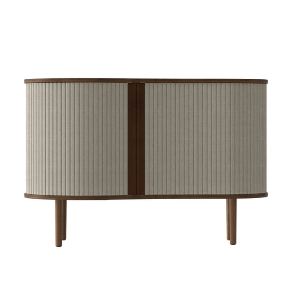 Hnedo-béžová nízka komoda v dekore duba s posuvnými dverami 100x67 cm Audacious – UMAGE-image-3