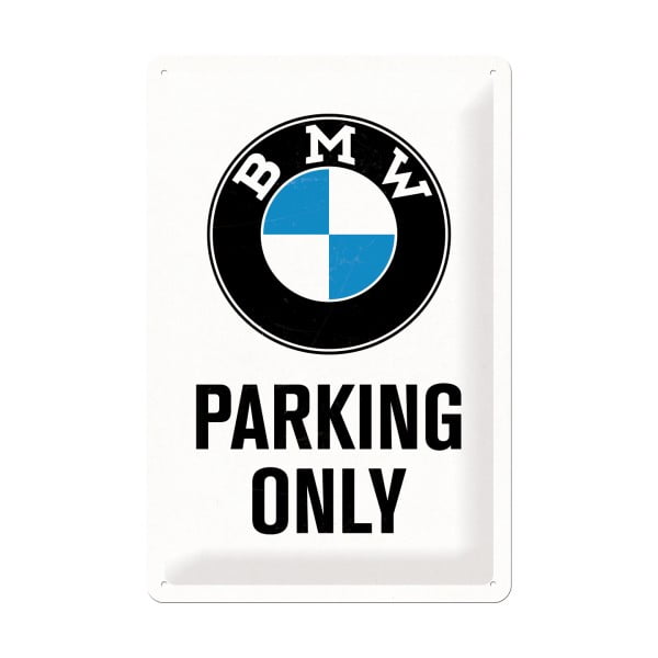 Nástenná dekoratívna ceduľa Postershop BMW Parking