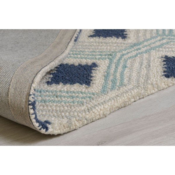 Béžovo-modrý vlnený koberec Flair Rugs Marco, 120 x 170 cm-image-3