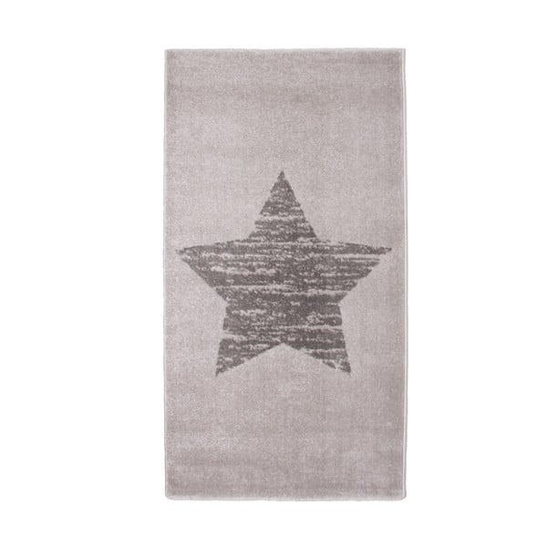 Detský sivý koberec Nattiot Lucero, 80 × 150 cm