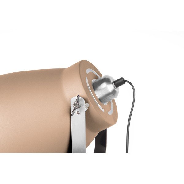 Pieskovohnedá stojacia lampa s detailmi v striebornej farbe Leitmotiv Mingle-image-2