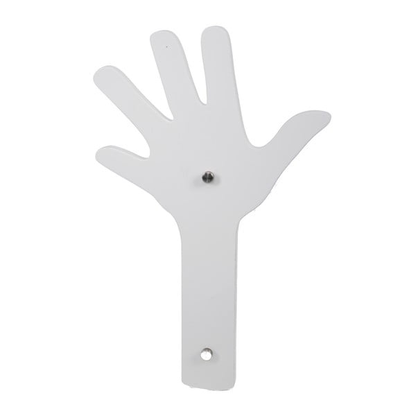 Biely nástenný vešiak Mauro Ferretti Finger Bianco, 26 × 40 cm