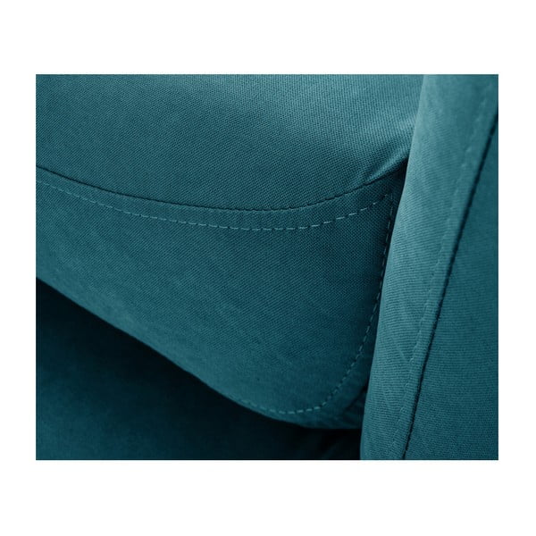 Tyrkysovozelená rohová trojmiestna pohovka Scandi by Stella Cadente Maison, pravý roh-image-4