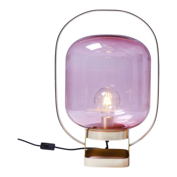 Ružová stolová lampa Kare Design Jupiter