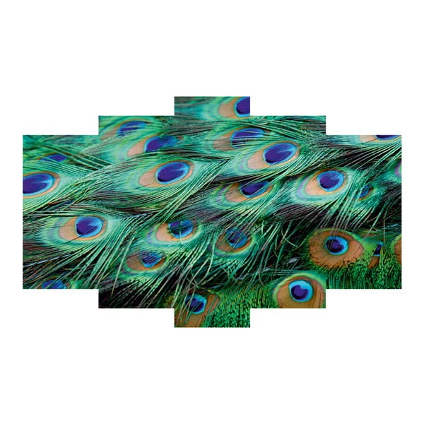 5-dielny obraz Peacock