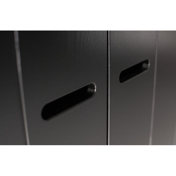 Čierna šatníková skriňa z borovicového dreva 94x195 cm Connect - WOOOD-image-4