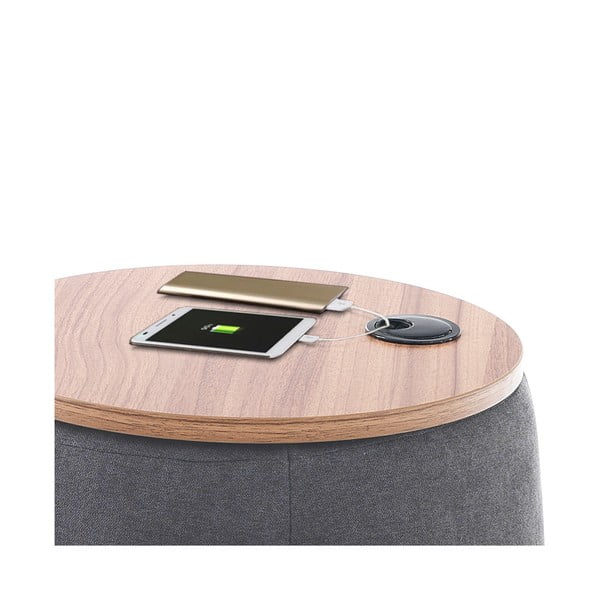 Sivý puf s úložným priestorom Tomasucci Barril-image-3