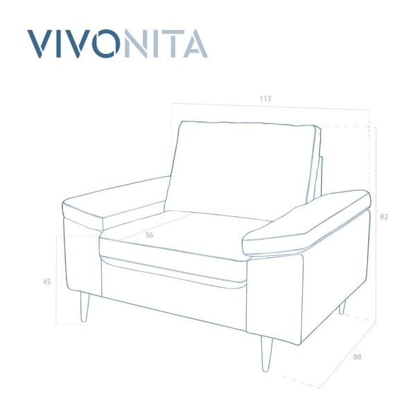 Hnedé kreslo Vivonita Nathan-image-1