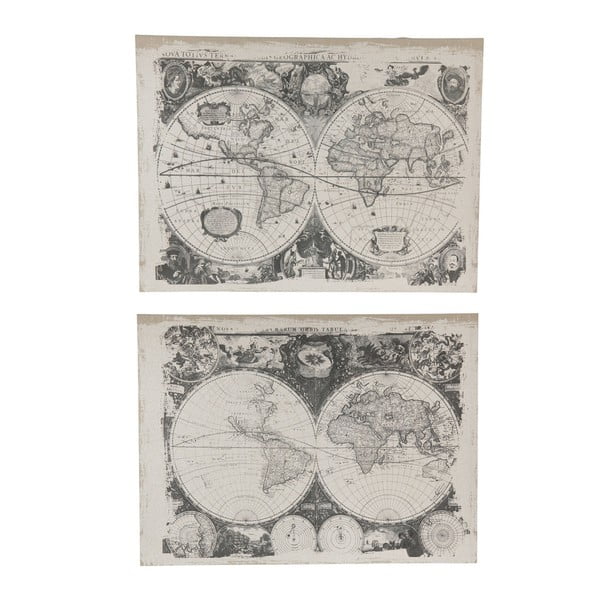Sada 2 nástenných obrazov  Côté Table Atlas