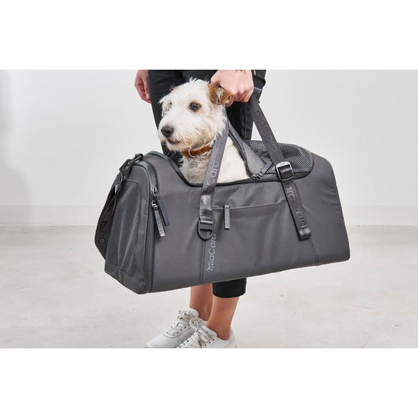 Prepravná taška pre psa 28x55 cm Volata Asphalt S/M – MiaCara-image-1