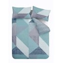 Zelenomodré obliečky na dvojlôžko 200x200 cm Larsson Geo – Catherine Lansfield