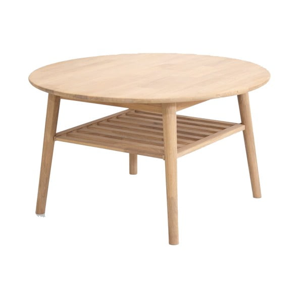 Konferenčný stolík z dubového dreva Canett Martell, ⌀ 90 cm