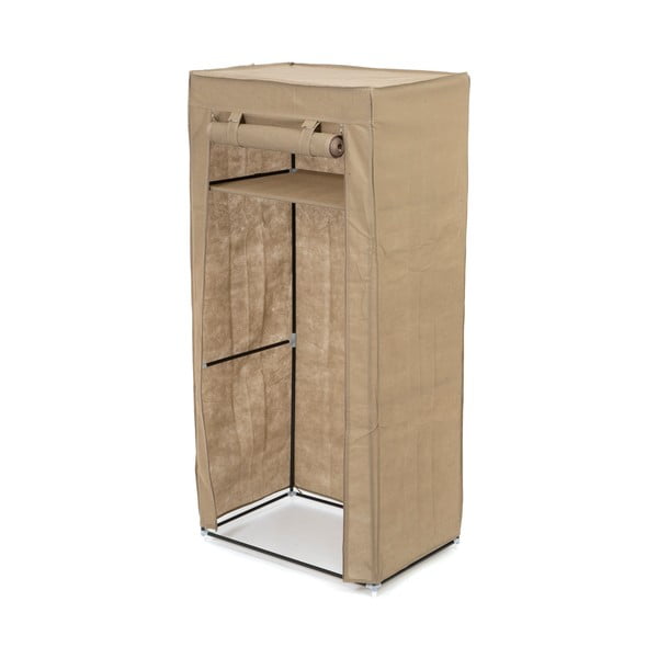 Béžová textilná šatníková skriňa Compactor Wardrobe, výška 147 cm-image-1
