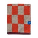 Oranžový/béžový froté uterák z bio bavlny 50x90 cm Retro – Mette Ditmer Denmark