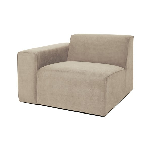 Béžový menčestrový modul pohovky (ľavý roh) Sting - Scandic-image-2