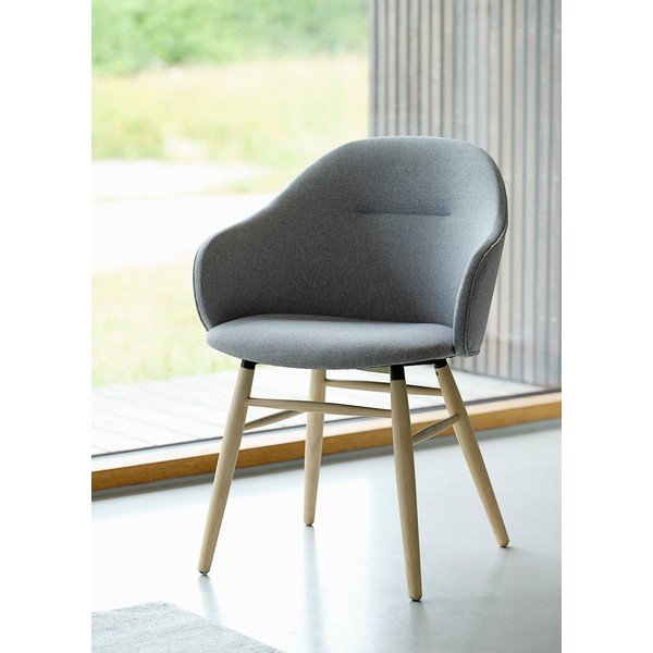 Sivá jedálenská stolička Unique Furniture Teno Oak-image-1