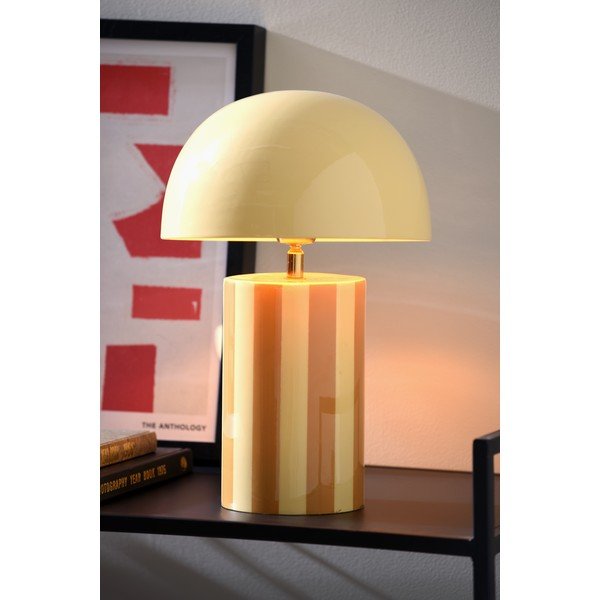 Žltá kovová stolová lampa (výška  34 cm) Rayado – Leitmotiv-image-1
