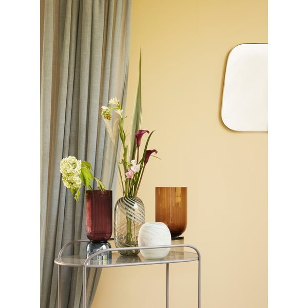 Oranžová sklenená váza Hübsch Amber, výška 32 cm-image-3