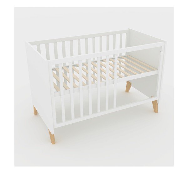 Biela postieľka 60x120 cm Léon – Roba-image-3