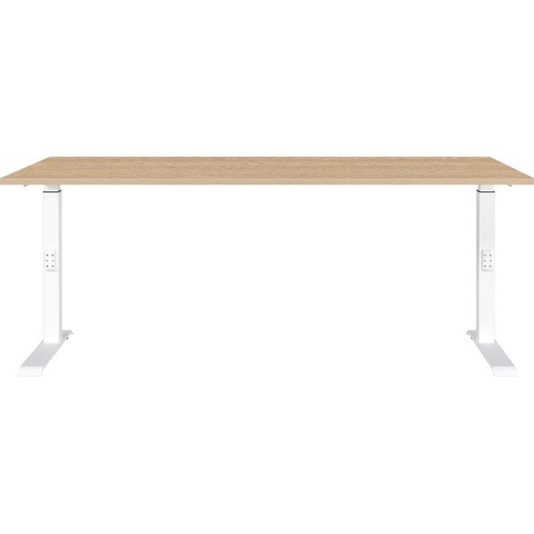 Polohovací pracovný stôl s doskou v dubovom dekore 80x180 cm Downey – Germania-image-1
