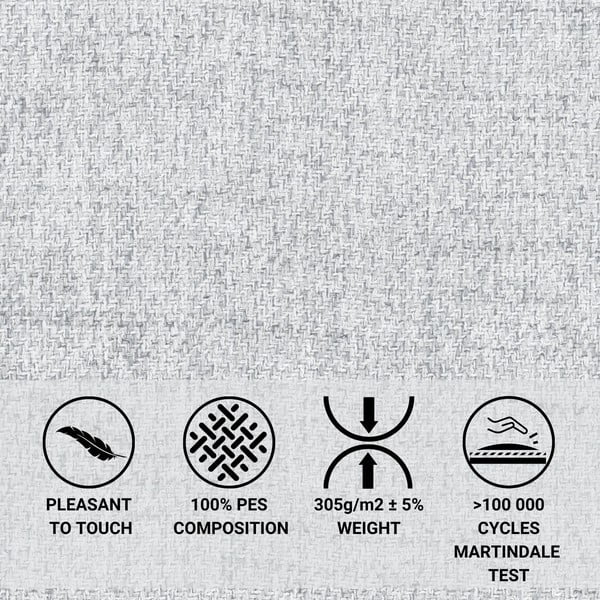 Svetlosivá čalúnená dvojlôžková posteľ s úložným priestorom s roštom 160x200 cm Baleine – Maison de Rêve-image-1