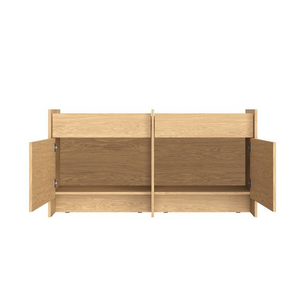 Komoda v dekore duba v prírodnej farbe 146x76x51 cm Hido – noo.ma-image-3