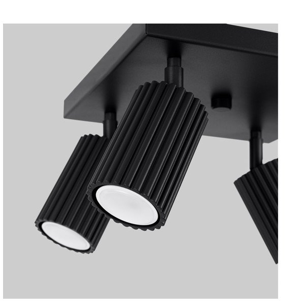 Čierne kovové bodové svietidlo ø 6,5 cm Gleam – Sollux-image-4