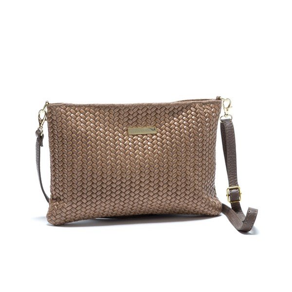 Sivo-hnedá kožená kabelka Isabella Rhea no. 8029-image-3