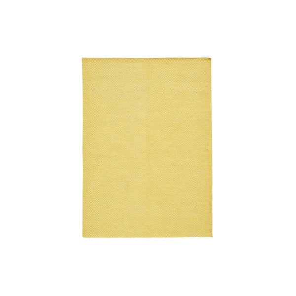 Ručne tkaný koberec Yellow Zigzag Kilim, 160x230 cm