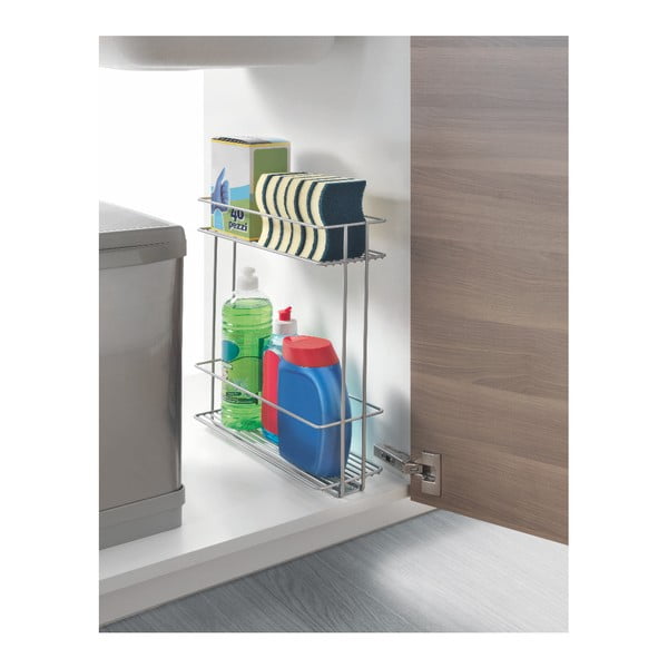 Výsuvná polica s 2 poschodiami Metaltex In Out-image-2