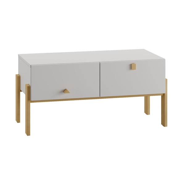 Svetlosivá nízka detská komoda 100x25 cm Cube - Pinio-image-3