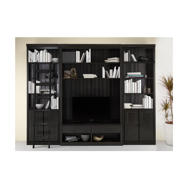 Hnedá TV zostava z borovicového dreva 288x223 cm Anita – Støraa-image-1